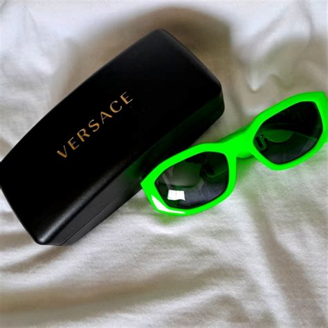 versace neon green sunglasses|genuine versace sunglasses.